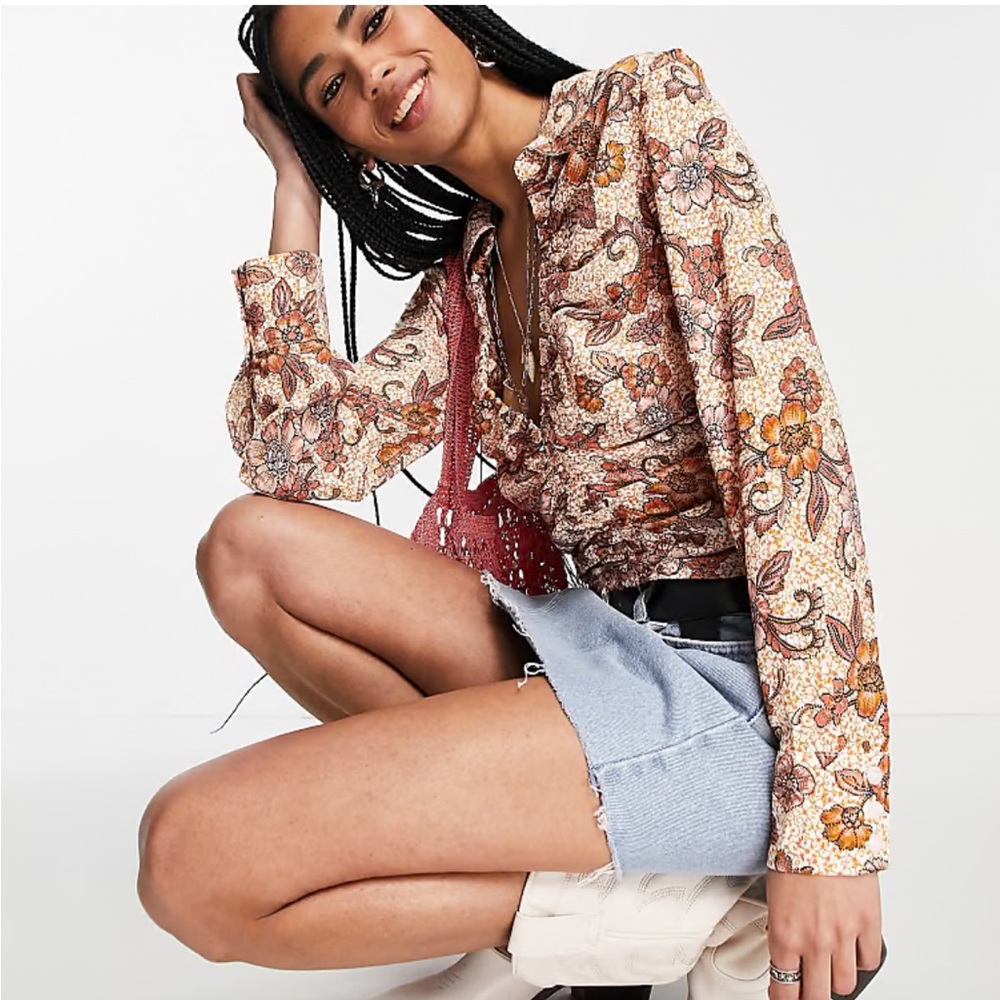 Free people boho Long Sleeve Women's Top